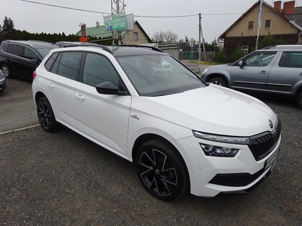 KAMIQ MONTE CARLO 1,5 TSI 110kW + DSG - MAX.VÝBAVA - 77.020km !